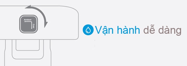 Máy lọc nước nóng lạnh Coway CHP-671R vận hành dễ dàng với chỉ 1 nút vận