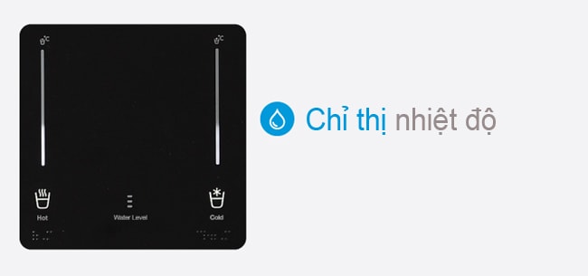 Máy lọc nước nóng lạnh Coway CHP-671R trang bị chỉ thị nhiệt độ hữu ích cho người dùng