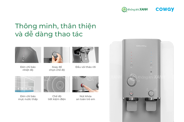 Máy lọc nước Coway CHP-18AR Không Khí XANH ảnh 1