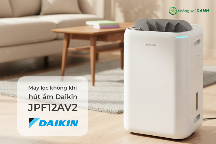 Máy hút ẩm lọc không khí Daikin JPF12AV2 Không Khí XANH ảnh 6