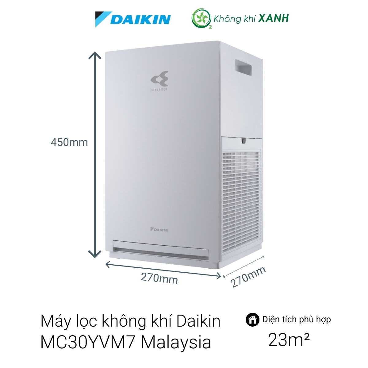 Máy lọc không khí Daikin MC30YVM7 Malaysia