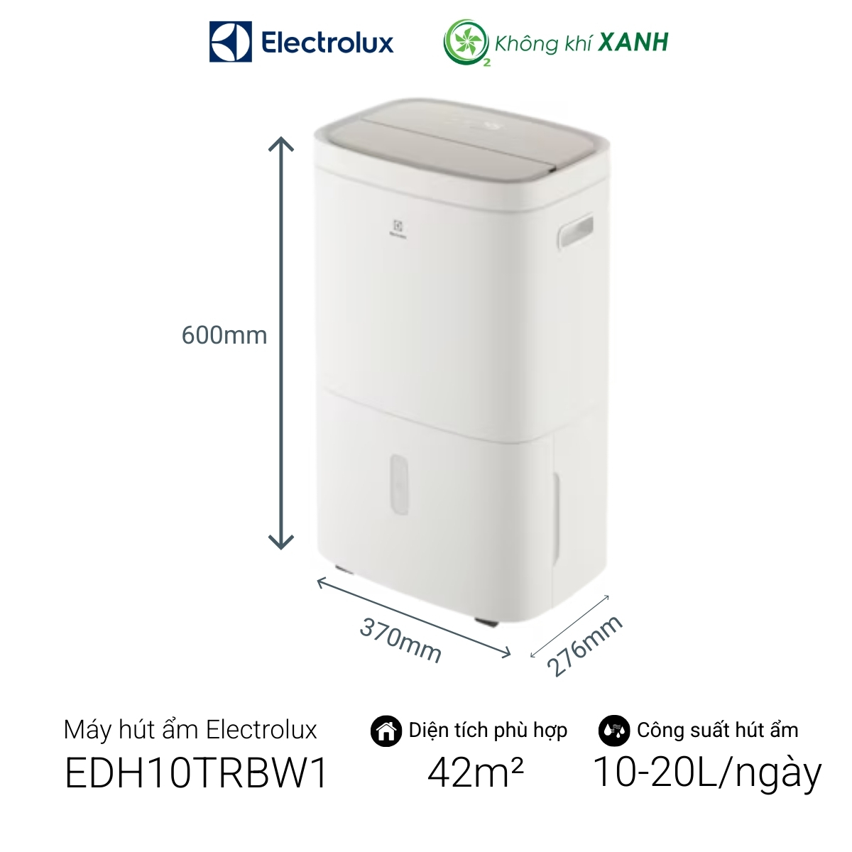 Máy hút ẩm Electrolux EDH10TRBW1
