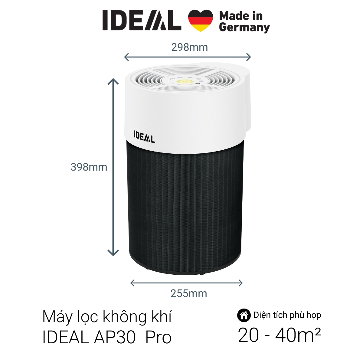 Máy lọc không khí IDEAL AP30 PRO - Made in Germany