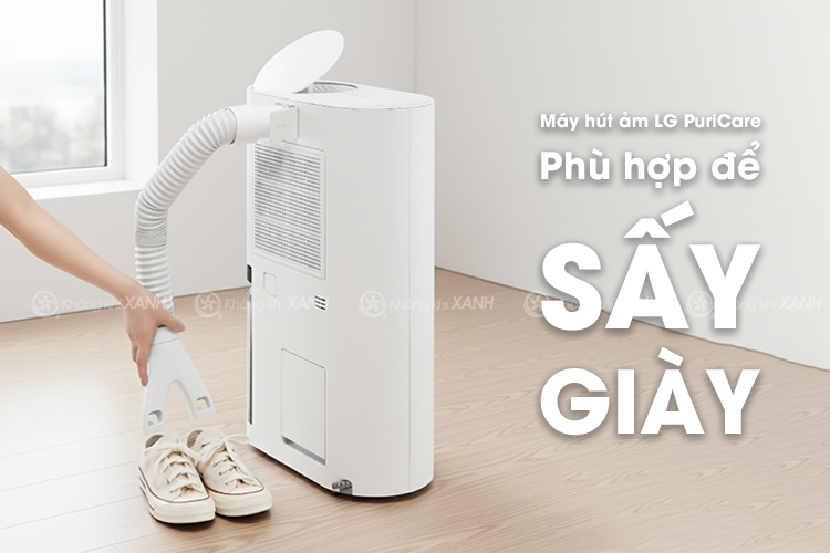 Máy hút ẩm LG DD20GMWE1 34L Dual Inverter Mojave Không Khí XANH ảnh 1
