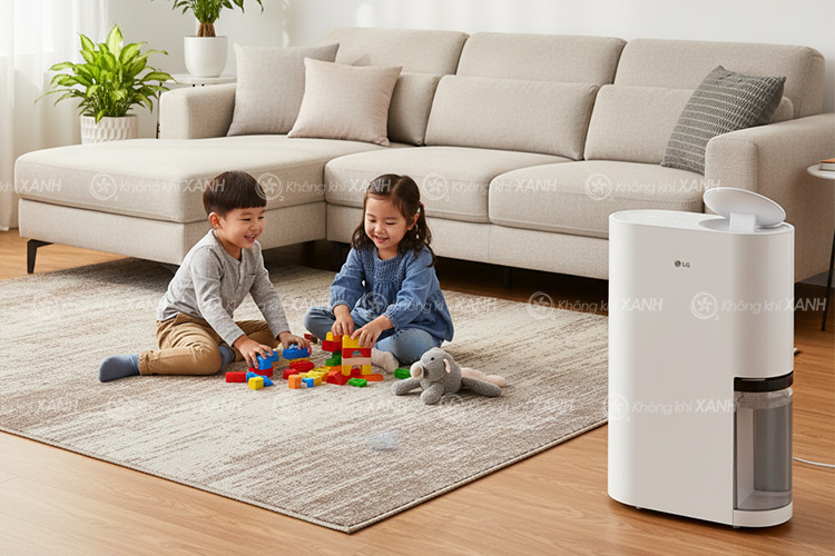 Máy hút ẩm LG DD20GMWE1 34L Dual Inverter Mojave Không Khí XANH ảnh 4