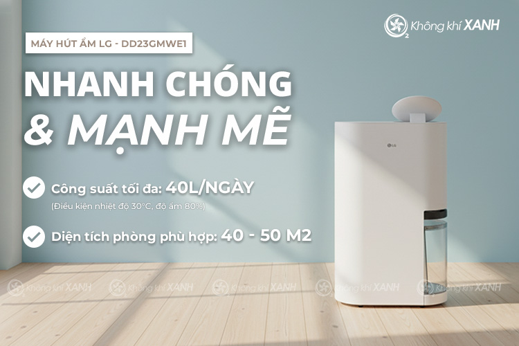 Máy hút ẩm LG 40L DD23GMWE1 Dual Inverter Mojave ảnh 1