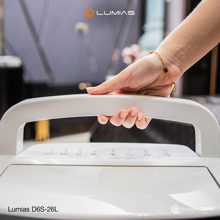Máy hút ẩm lọc không khí Lumias D6S-26L Không Khí XANH ảnh 5