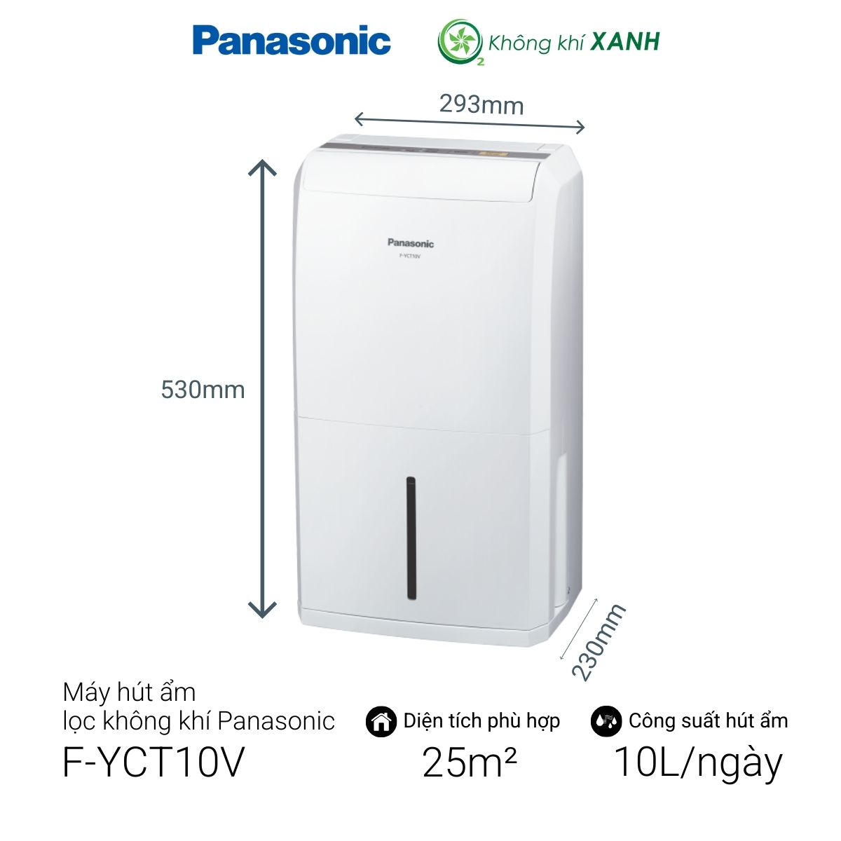 Máy hút ẩm Panasonic F-YCT10V