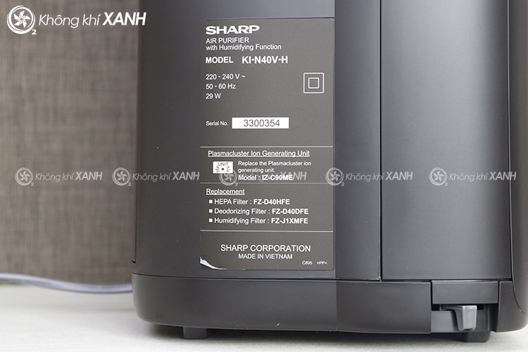 Máy lọc không khí Sharp KI-N40V-H tạo ẩm Không Khí XANH ảnh 18