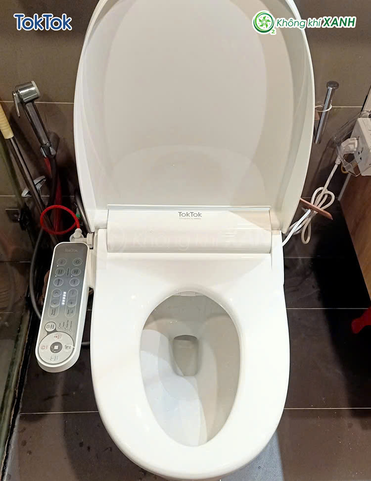 Nắp bồn cầu điện tử TokTok Bidet BM750RWA Không Khí XANH ảnh 12