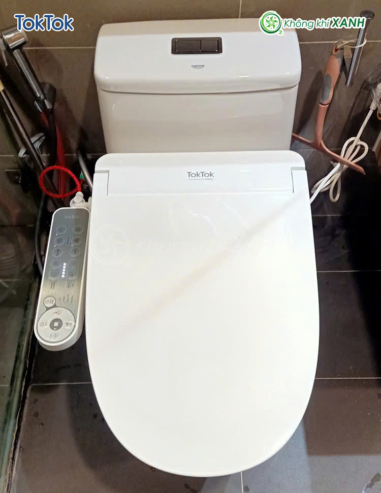 Nắp bồn cầu điện tử TokTok Bidet BM750RWA Không Khí XANH ảnh 11