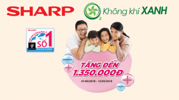 Khuyến mãi lớn khi mua máy lọc không khí Sharp trong tháng 4
