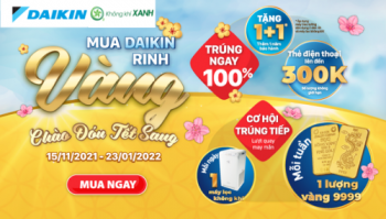 Mua máy lọc không khí Daikin - Rinh vàng đón TẾT