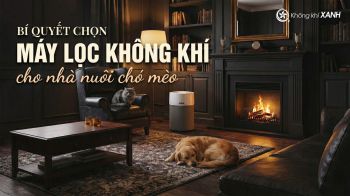 Bí quyết chọn máy lọc không khí cho nhà nuôi chó mèo