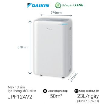 Máy hút ẩm lọc không khí Daikin JPF12AV2