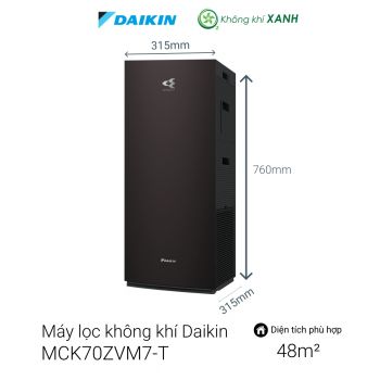 Máy lọc không khí tạo ẩm Daikin MCK70ZVM7-W(T)