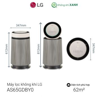 Máy lọc không khí LG Puricare 360 Alpha PET AS65GDBY0
