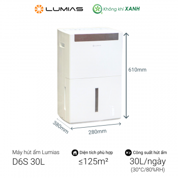 Máy hút ẩm lọc không khí Lumias D6S-30L