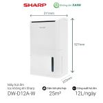 Máy lọc không khí hút ẩm Sharp DW-D12A-W