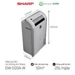 Máy lọc không khí hút ẩm Sharp DW-D20A-W